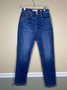 Denim Forum Aritzia Women’s The Yoko High Rise Slim Straight Button-Fly Jeans